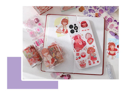 Lolita Milk Box Kawaii PET Adhesive Tape – Cute Scrapbook & Planner Washi Tape