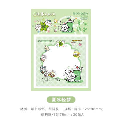 Chiikawa Kawaii Pastel Sticky Notes