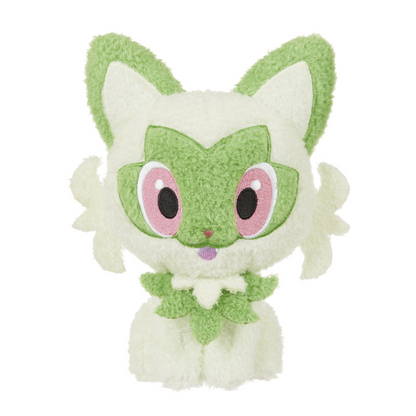 Pokémon Sprigatito Plush 21.5cm - Official Sekiguchi Doll with Fluffy Texture
