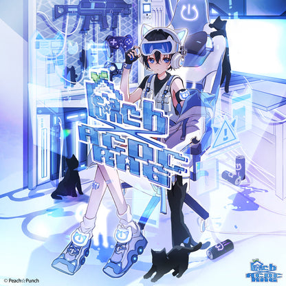 ACDC RAG × Peach ☆ Punch - Cyber Cat Huge T-Shirt