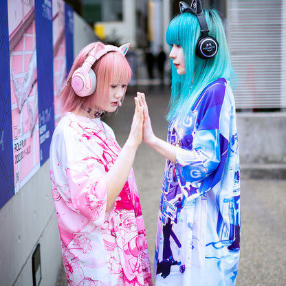 ACDC RAG × Peach ☆ Punch - Cyber Cat Huge T-Shirt