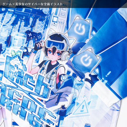 ACDC RAG × Peach ☆ Punch - Cyber Cat Huge T-Shirt