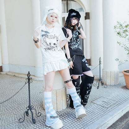 ACDC RAG Devil Punk T-Shirt - Black/Purple Edition