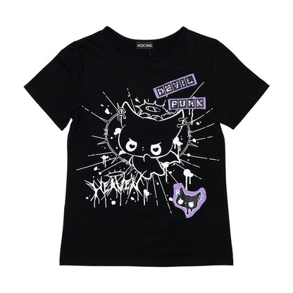 ACDC RAG Devil Punk T-Shirt - Black/Purple Edition