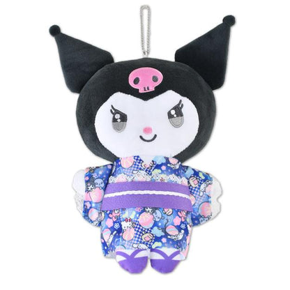 Sanrio Characters Big Plush Keychain Pouch -  Kimono Edition
