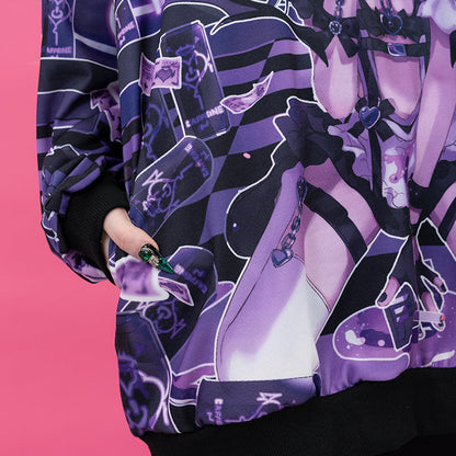 ACDC RAG × Peach ☆ Punch - Addictive Akuma Hoodie - Purple Edition