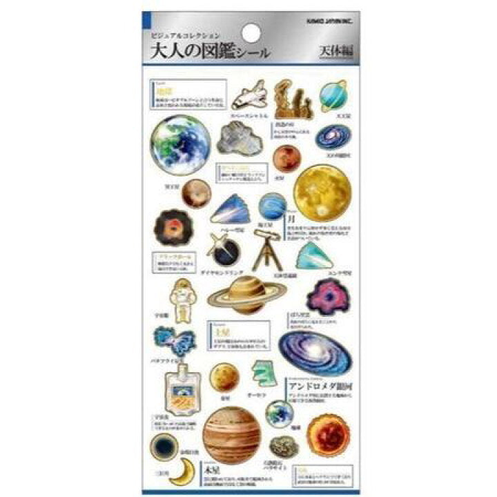 Otonano-zukan Sticker Sheet – Celestial Bodies Edition 🌌🪐