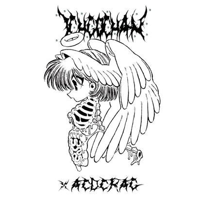 ACDC RAG × ICHIGO CHAN - Ribcage Angel Girl T-Shirt - White Edition