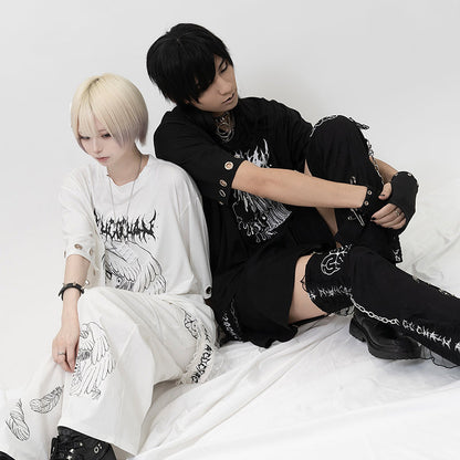 ACDC RAG × ICHIGO CHAN - Ribcage Angel Girl T-Shirt - White Edition