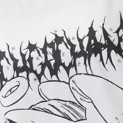 ACDC RAG × ICHIGO CHAN - Ribcage Angel Girl T-Shirt - White Edition