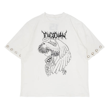 ACDC RAG × ICHIGO CHAN - Ribcage Angel Girl T-Shirt - White Edition