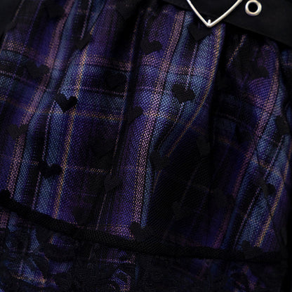 ACDC RAG Love Punk Mini Skirt - Black/Purple Edition