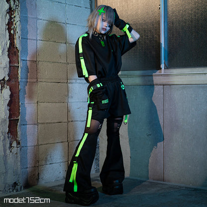 ACDC RAG Uzurai Sport Shorts - Neon Green Edition