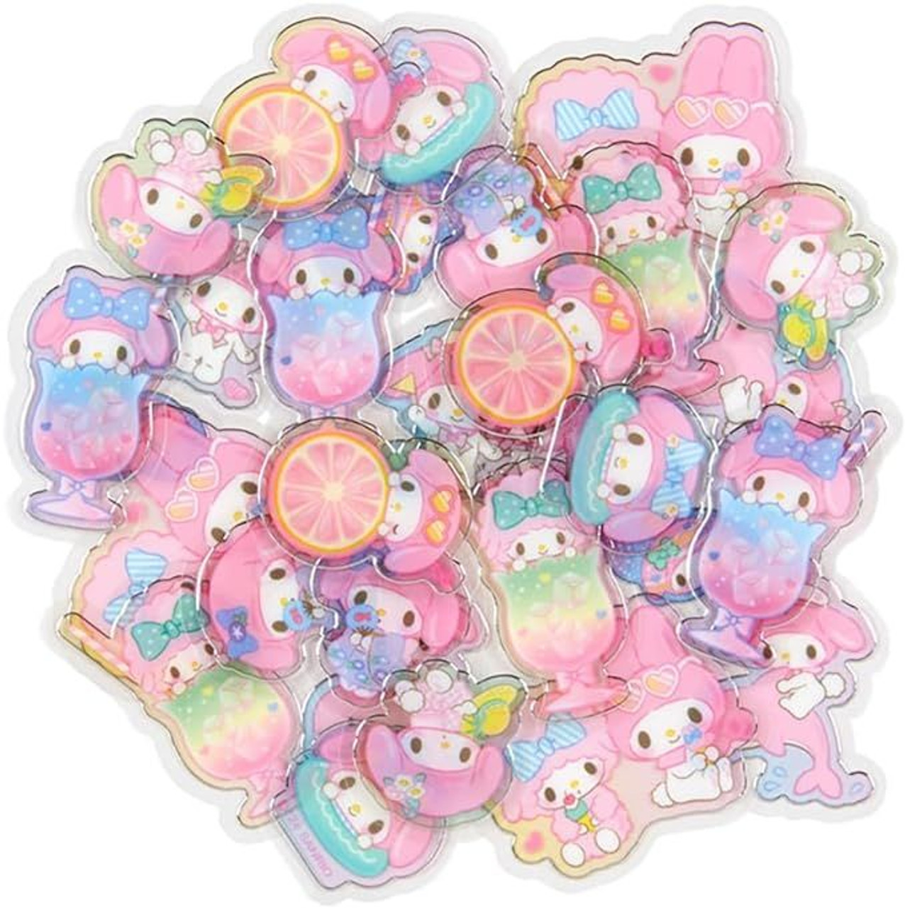 Sanrio My Melody - Summer Clear Stickers