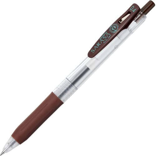 Zebra Sarasa Clip Gel Pen – 0.4mm – Brown