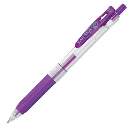 Stylo gel Zebra Sarasa Clip - 0,4 mm - Violet