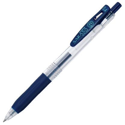 Stylo gel Zebra Sarasa Clip - 0,4 mm - Bleu Noir