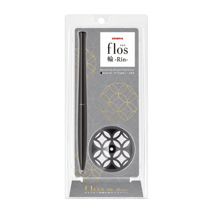 Zebra Floss Ring Desk Pen – Rin Series – Black – 0.7mm