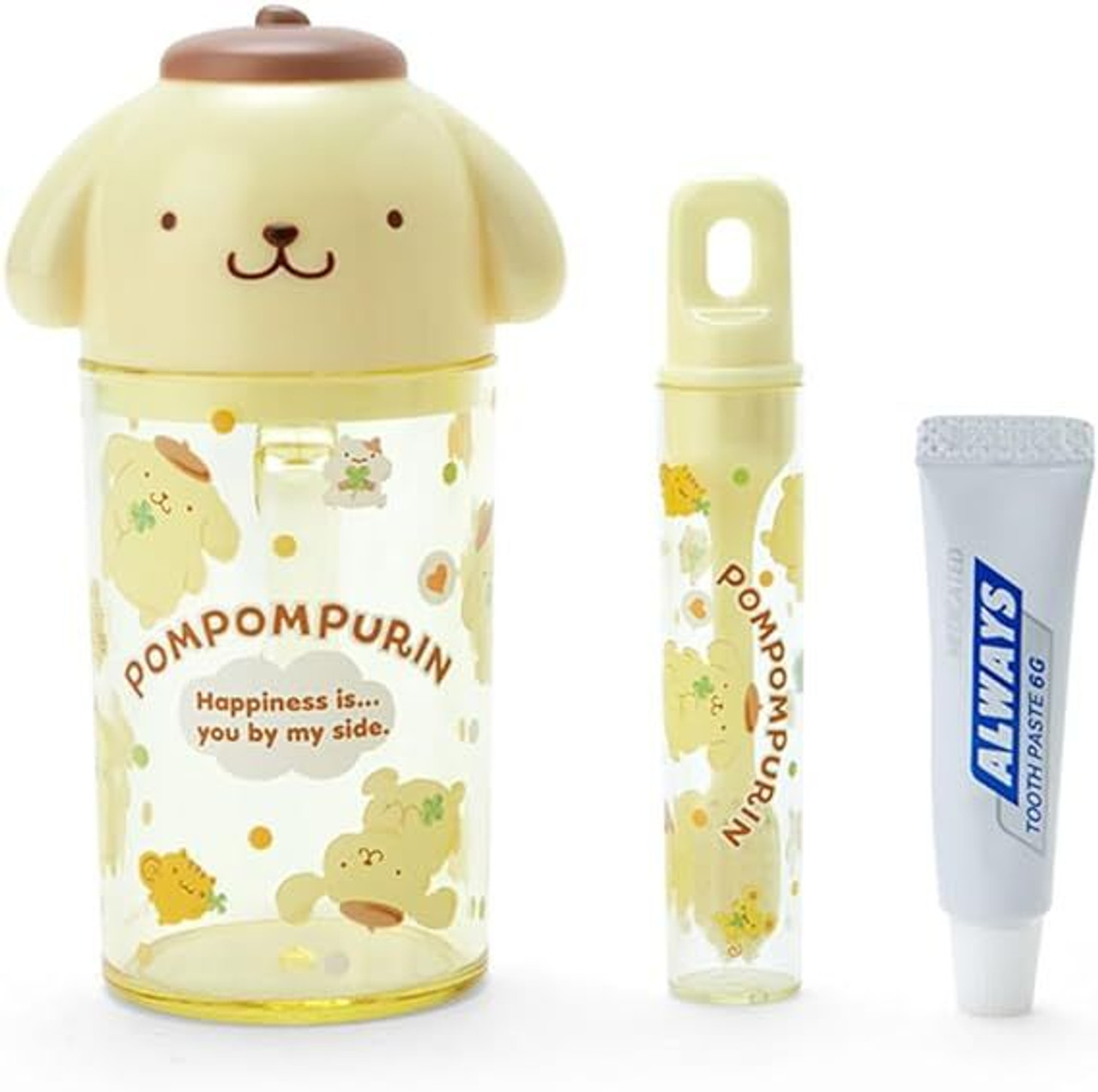 Sanrio Pompompurin - Toothbrush & Cup Set