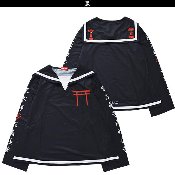 ACDC RAG Sailor Top - Torii Shrine Black
