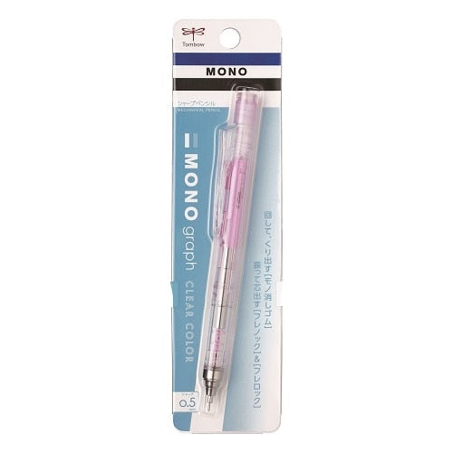 Tombow MONO Graph Mechanical Pencil 0.5mm – Clear Pink