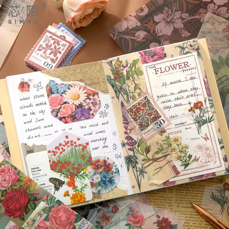 NEW! Letter From Flowers Scrapbook - Stationery Gift Box Set