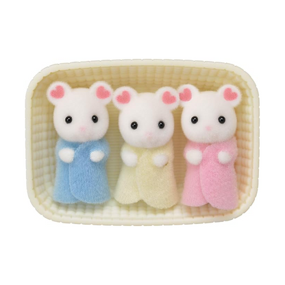 Calico Critters - Triplés de souris guimauve 