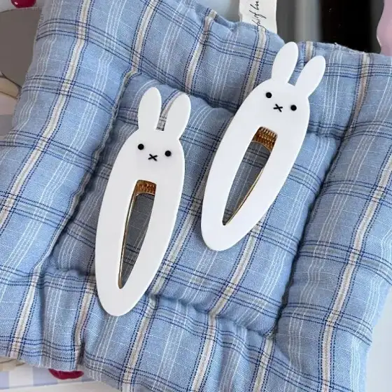 Hair Clip - Miffy - White 🐰