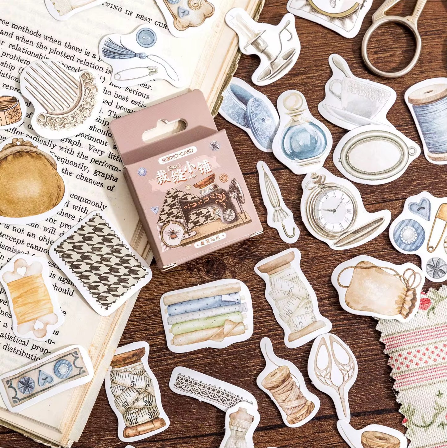 (NEW ARRIVAL) Sticker Box – Tailor’s Shop – 46 Stickers