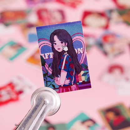 Sticker Box - Lovely & Cute Magazine Girls - 46 Stickers