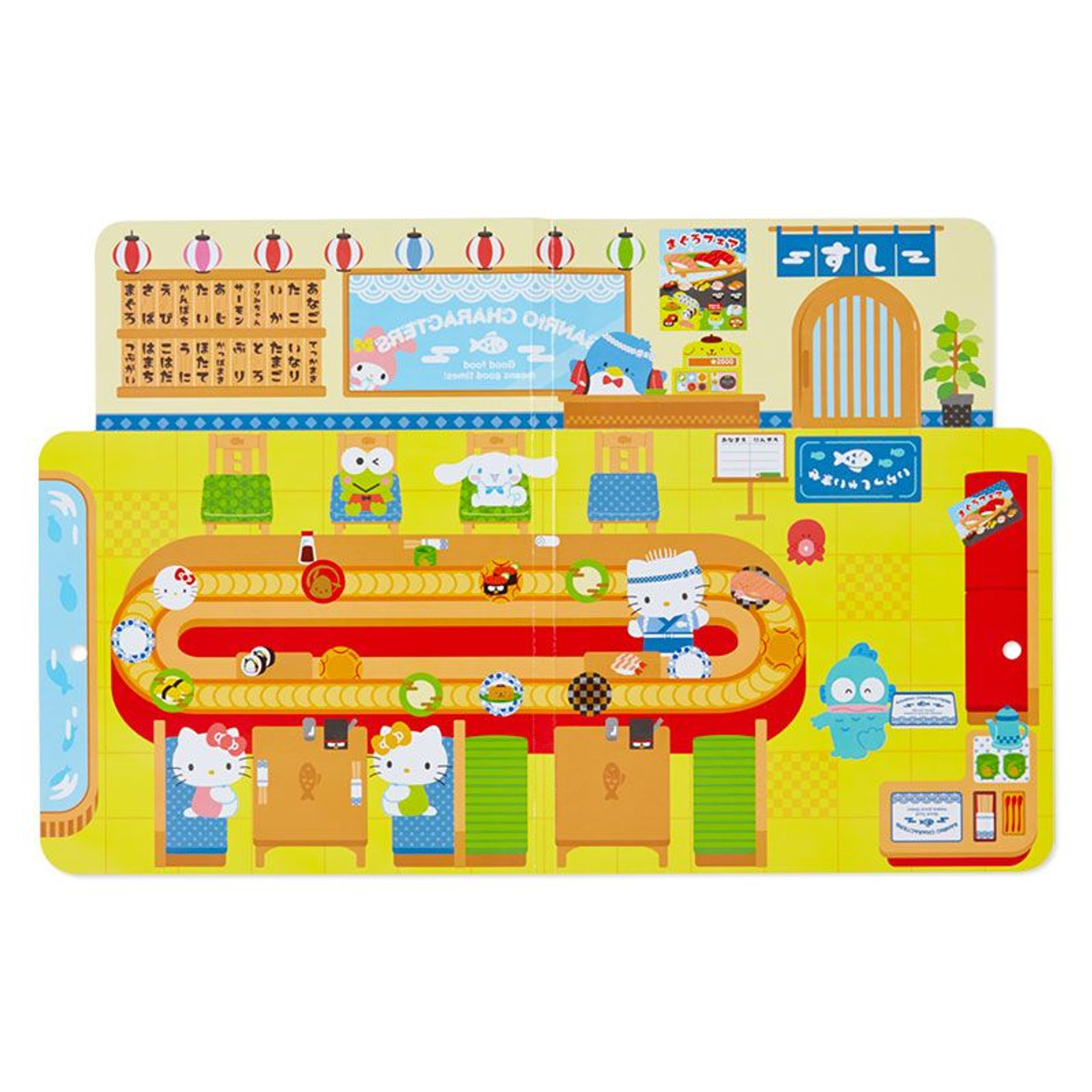 Sanrio Hapidanbui - Play Sticker Set - Sushi Shop Edition 🍣