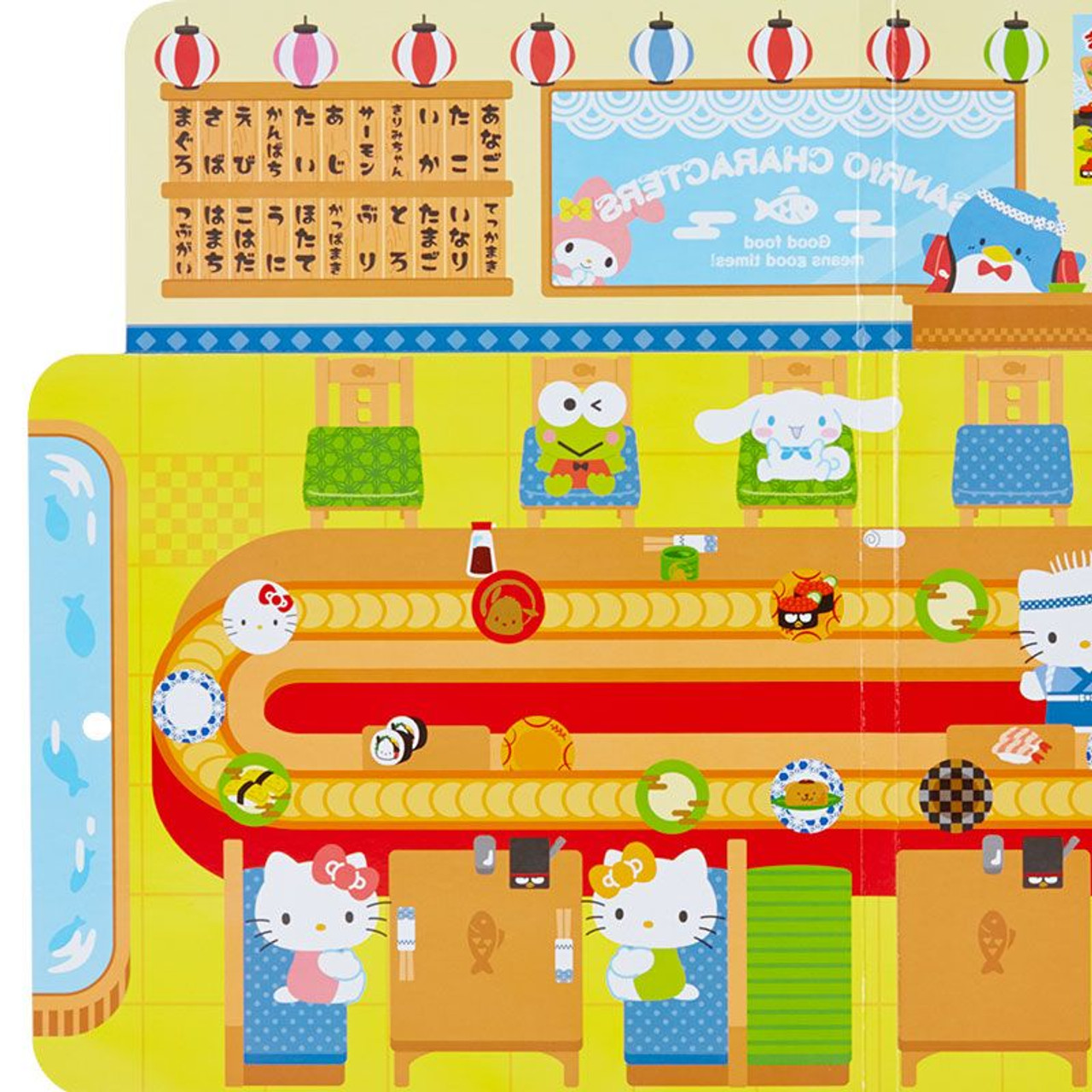 Sanrio Hapidanbui - Play Sticker Set - Sushi Shop Edition 🍣