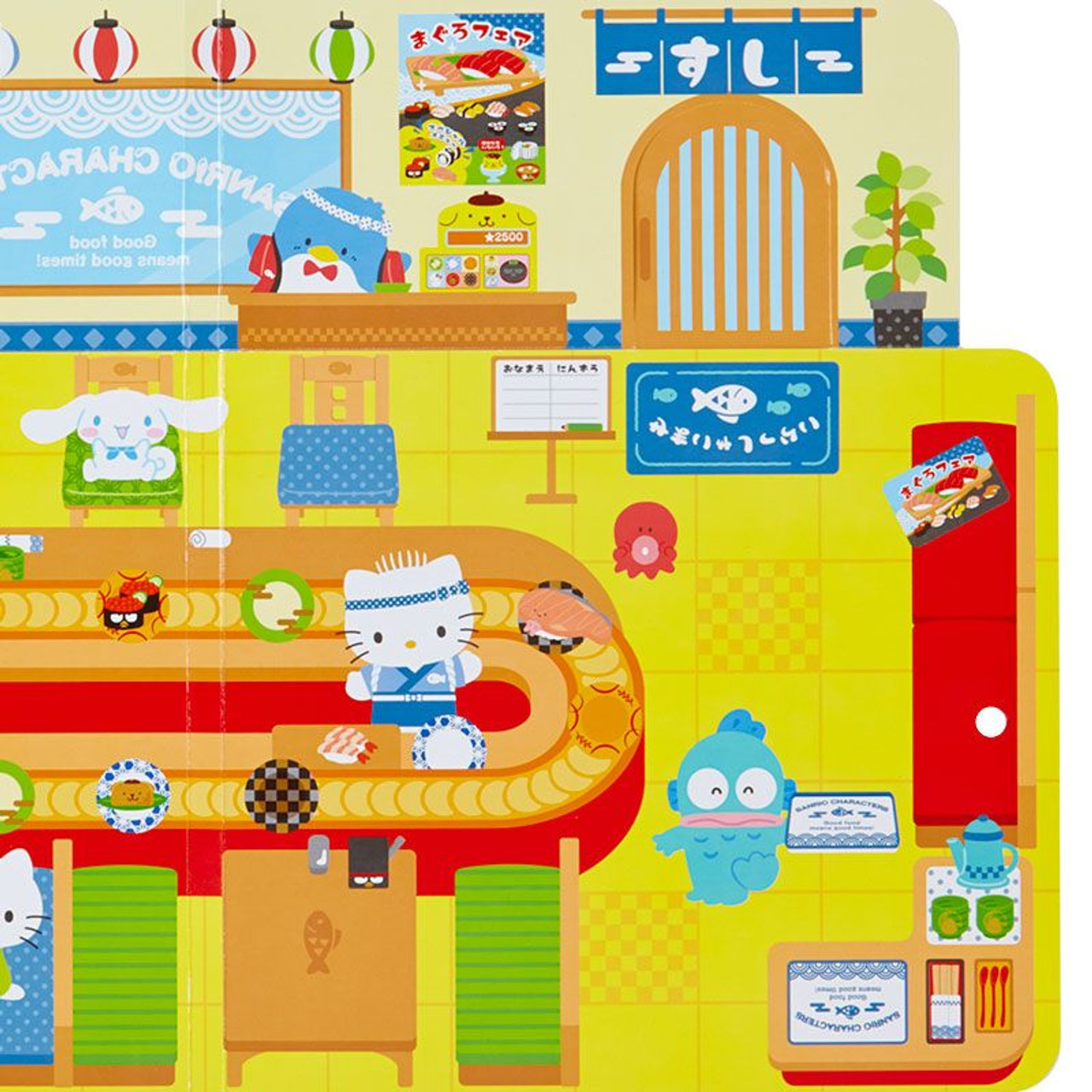 Sanrio Hapidanbui - Play Sticker Set - Sushi Shop Edition 🍣