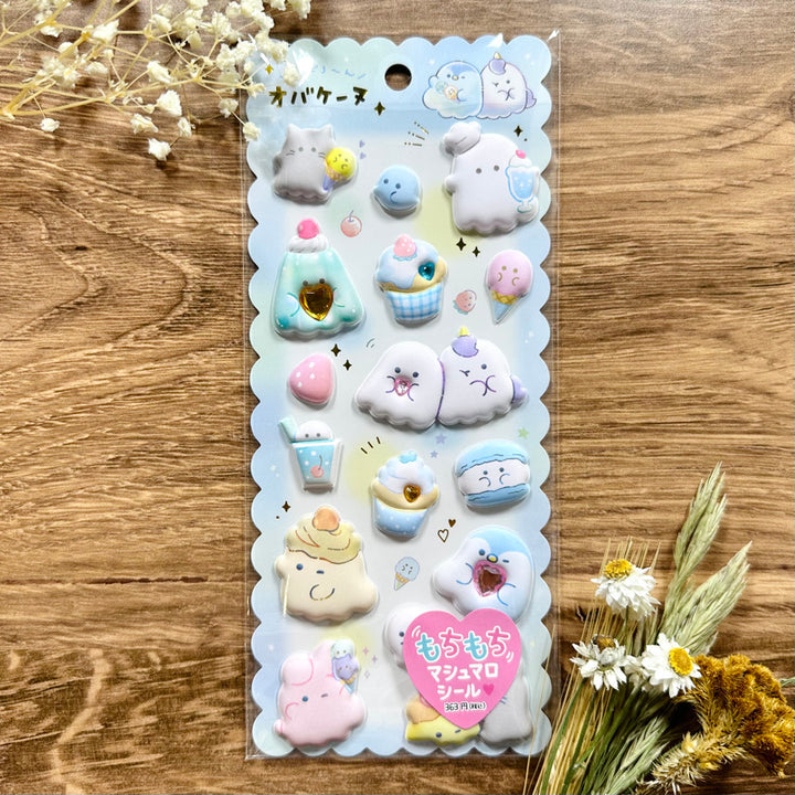 CRUX Mochi Mochi Marshmallow Puffy Sticker -  Sweets 🍬