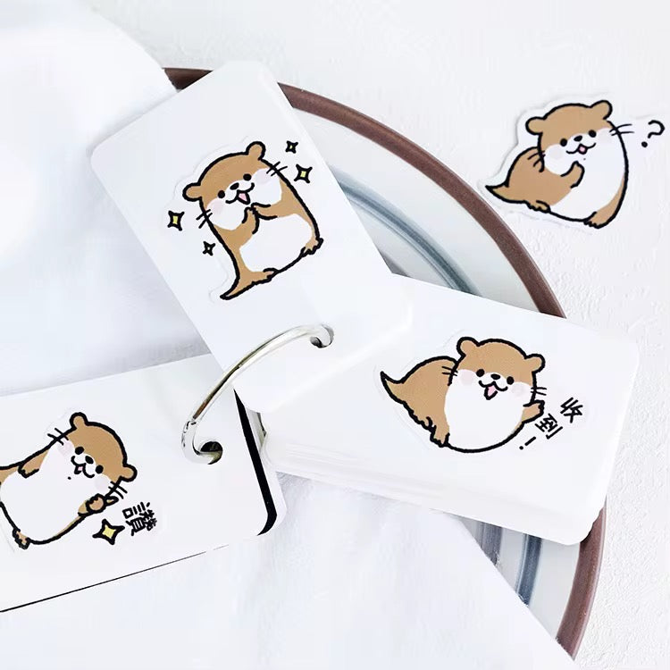 Bébé Loutre de Mer (Boîte de 45 Stickers) - CANDY POETRY