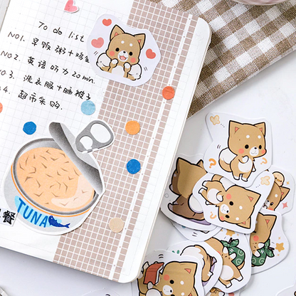 Sticker Box - Kawaii Chow Chow - 45 Stickers