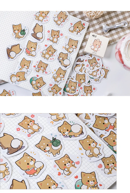 Sticker Box - Kawaii Chow Chow - 45 Stickers