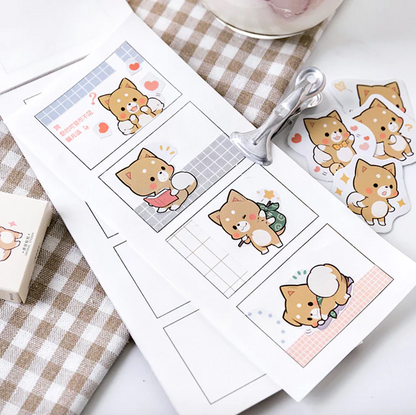 Sticker Box - Kawaii Chow Chow - 45 Stickers