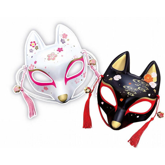 NEW! Fox Festival Mask - Black & White