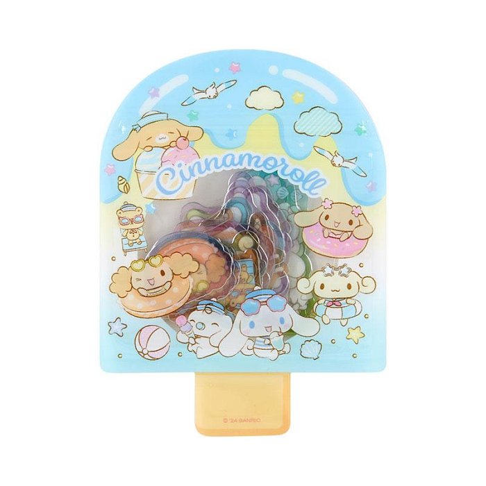 Sanrio Cinnamoroll - Clear Flake Stickers Summer