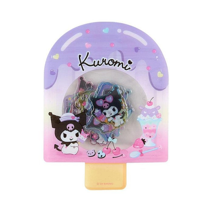 Sanrio Kuromi - Clear Flake Stickers Summer