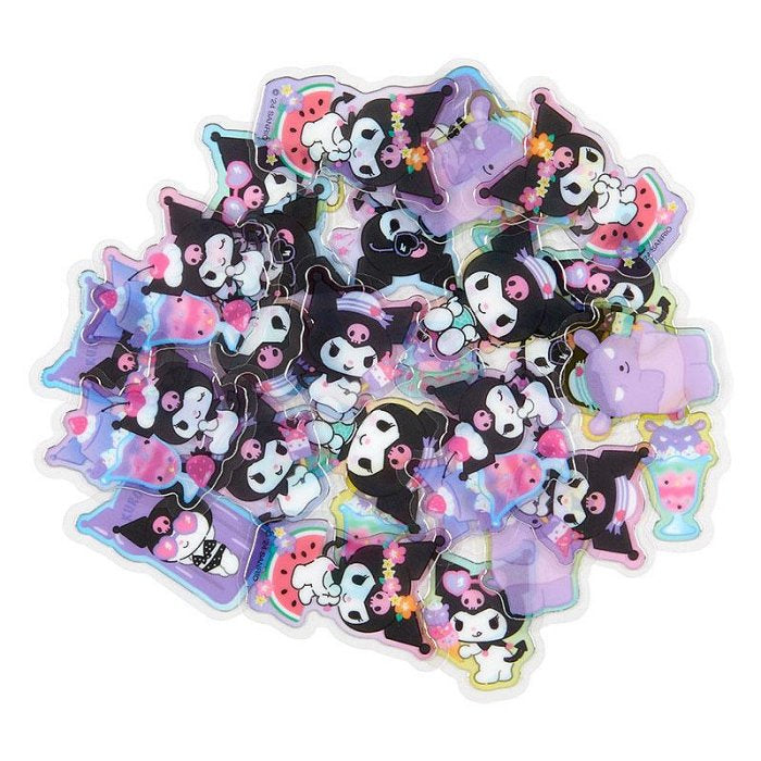 Sanrio Kuromi - Clear Flake Stickers Summer