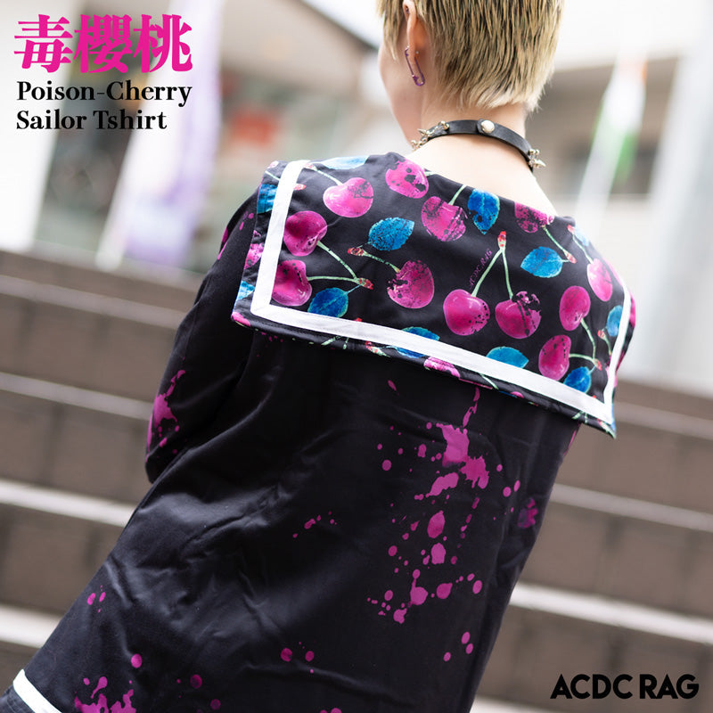 ACDC RAG Sailor Top - Poison Cherry Long Sleeves