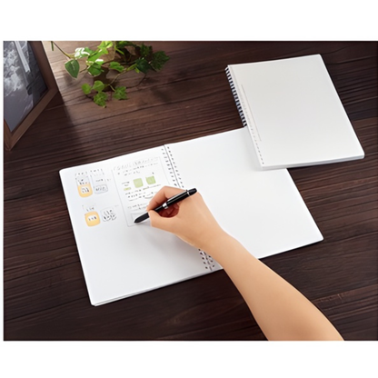 RESTOCK! KOKUYO Soft Ring Clear Notebook - A5 6mm B Ruled - 80 Pages