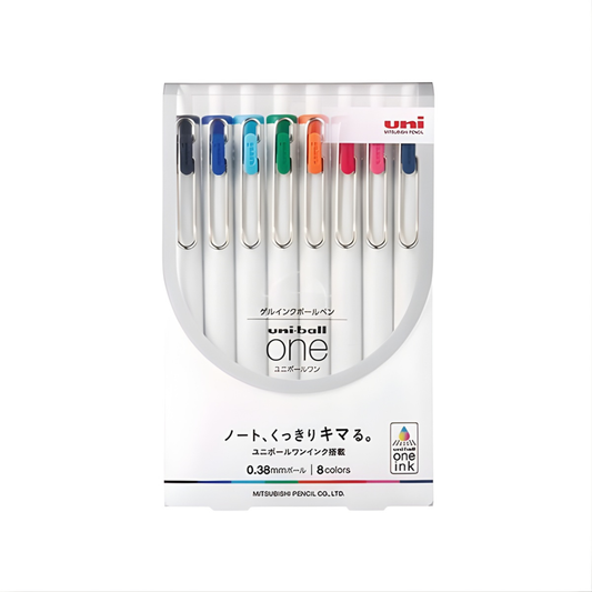 PRE-ORDER MARCH RESTOCK! Uni-ball One 0.38mm Set of 8