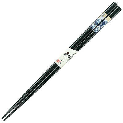 Chopsticks - Japanese Ukiyo Art - Black Lacquer