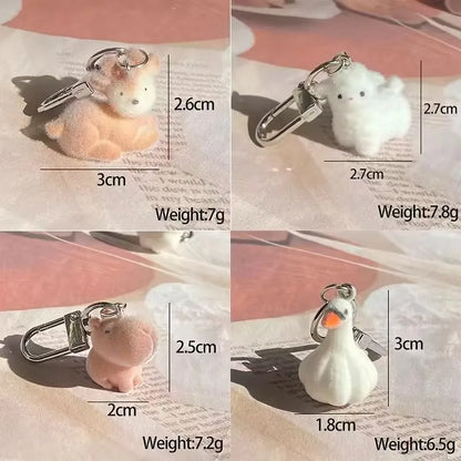 Mini Fluffy Animal Keychains