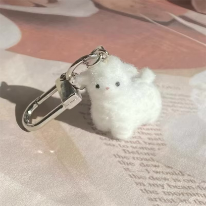 Mini Fluffy Animal Keychains