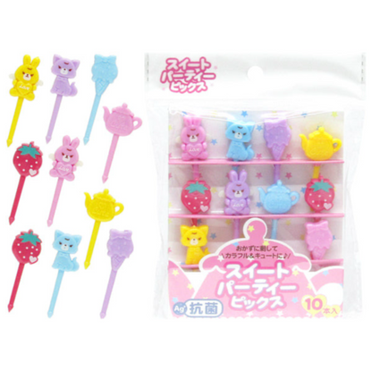 Food Picks - Sweet Animal Tea Party - Set of 10