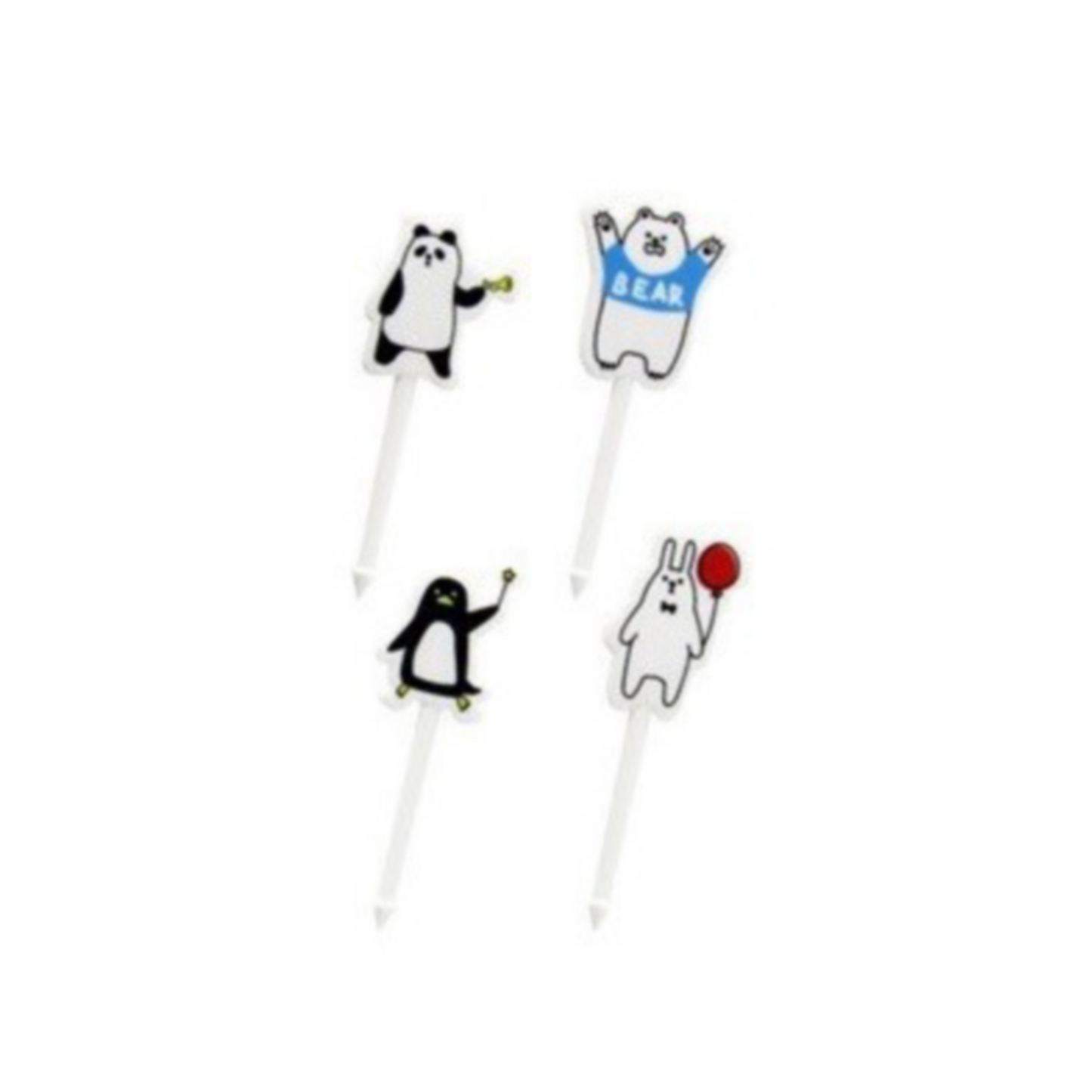 Food Picks Relaxed Animal Bento Accessories 8 Pcs Set